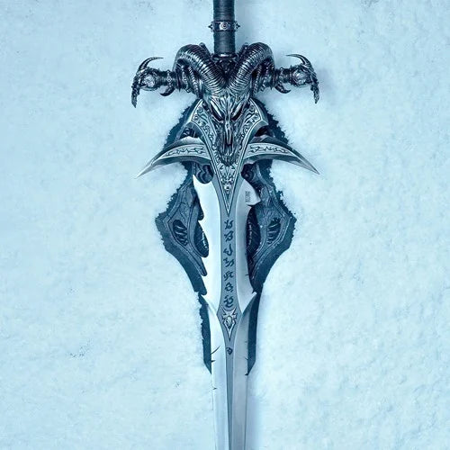 Frostmourne Sword Replica Scale 1/1 - World of Warcraft Cursed Sword of the Lich King statue for collectors, display and premium shelf