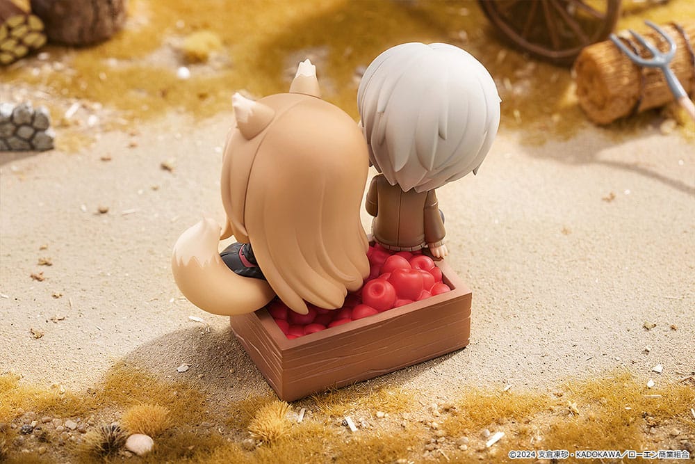 Spice and Wolf: Merchant Meets the Wise Wolf Mini Memory Mini Figure Lawrence & Holo 8 cm
