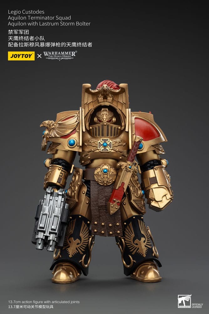 Warhammer 40k JoyToy Actionfigure - Legio Custodes Aquilon Terminator with Lastrum Storm Bolter