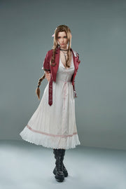 Aerith Realistic Silicone 1:1 Replica Cosplay Model Doll replica doll from Game Lady for collectors, display and premium shelf presentation