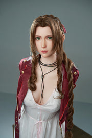 Aerith Realistic Silicone 1:1 Replica Cosplay Model Doll replica doll from Game Lady for collectors, display and premium shelf presentation