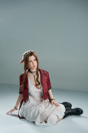 Aerith Realistic Silicone 1:1 Replica Cosplay Model Doll replica doll from Game Lady for collectors, display and premium shelf presentation