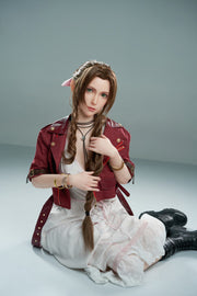 Aerith Realistic Silicone 1:1 Replica Cosplay Model Doll replica doll from Game Lady for collectors, display and premium shelf presentation
