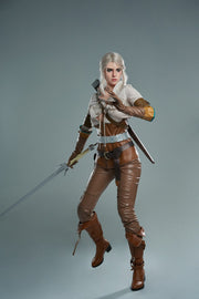 Ciri Realistic Silicone 1:1 Replica Cosplay Model Doll replica doll from Game Lady for collectors, display and premium shelf presentation