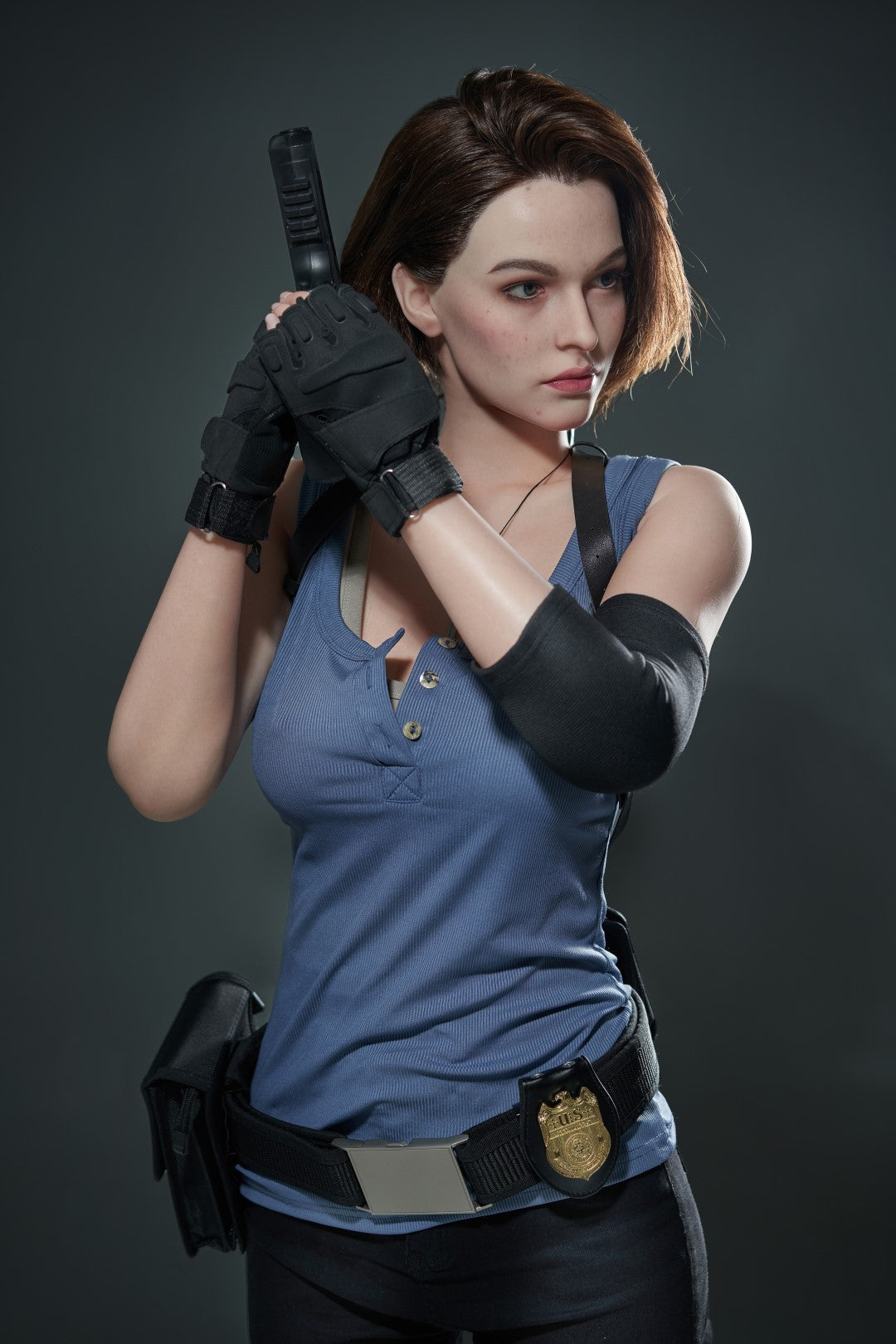 Jill Valentine - Realistic Silicone 1:1 Replica Cosplay Model Doll replica doll from Game Lady for collectors, display and premium shelf