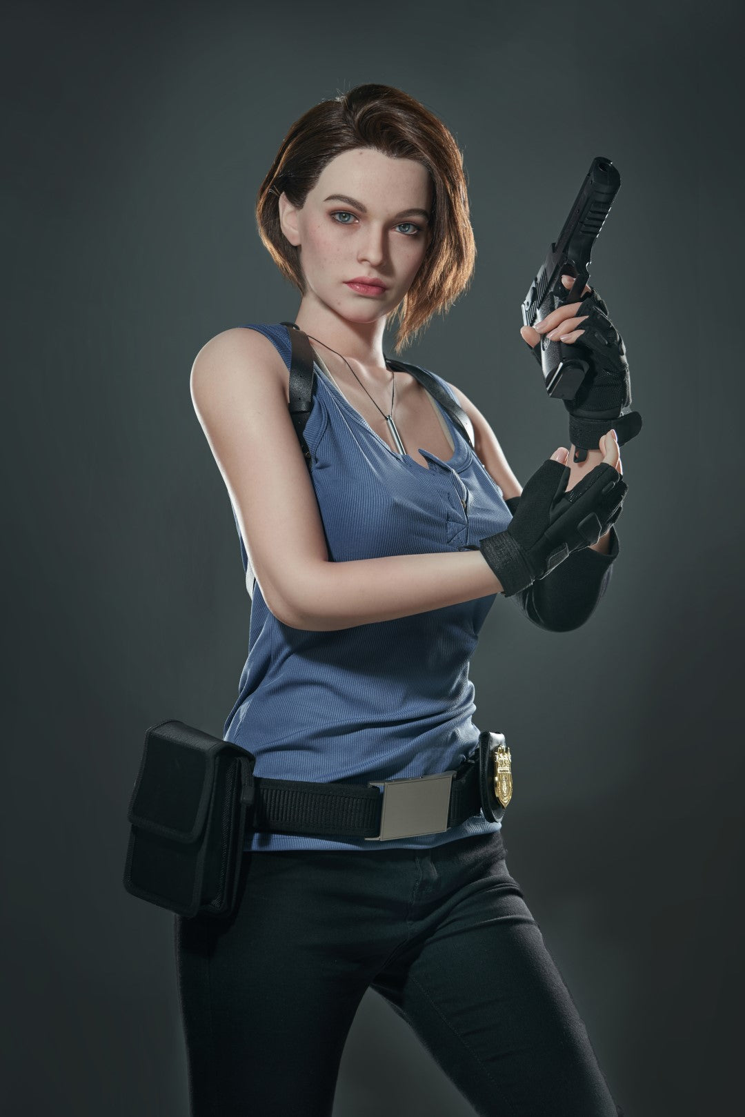 Jill Valentine - Realistic Silicone 1:1 Replica Cosplay Model Doll replica doll from Game Lady for collectors, display and premium shelf