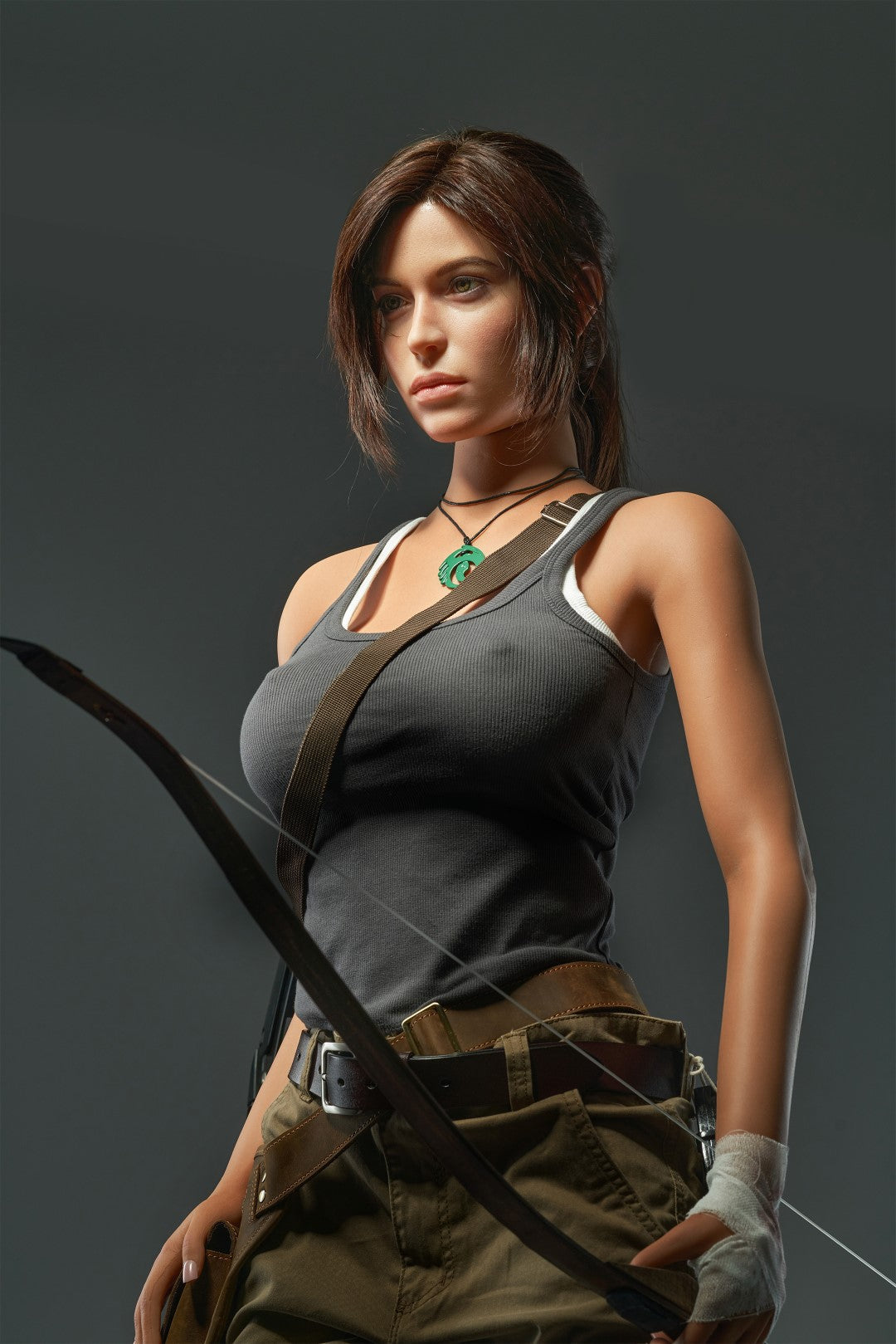 Lara Realistic Silicone 1:1 Replica Cosplay Model Doll replica doll from Game Lady for collectors, display and premium shelf presentation