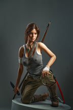 Lara Realistic Silicone 1:1 Replica Cosplay Model Doll replica doll from Game Lady for collectors, display and premium shelf presentation