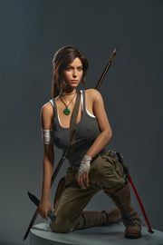 Lara Realistic Silicone 1:1 Replica Cosplay Model Doll replica doll from Game Lady for collectors, display and premium shelf presentation