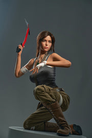 Lara Realistic Silicone 1:1 Replica Cosplay Model Doll replica doll from Game Lady for collectors, display and premium shelf presentation