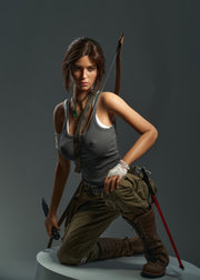 Lara Realistic Silicone 1:1 Replica Cosplay Model Doll replica doll from Game Lady for collectors, display and premium shelf presentation