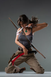 Lara Realistic Silicone 1:1 Replica Cosplay Model Doll replica doll from Game Lady for collectors, display and premium shelf presentation
